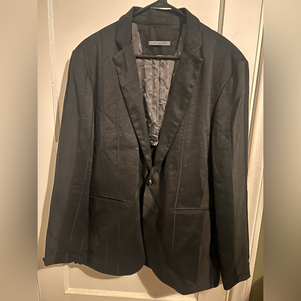 John Varvatos Paneled Stripes Jacket/Blazer